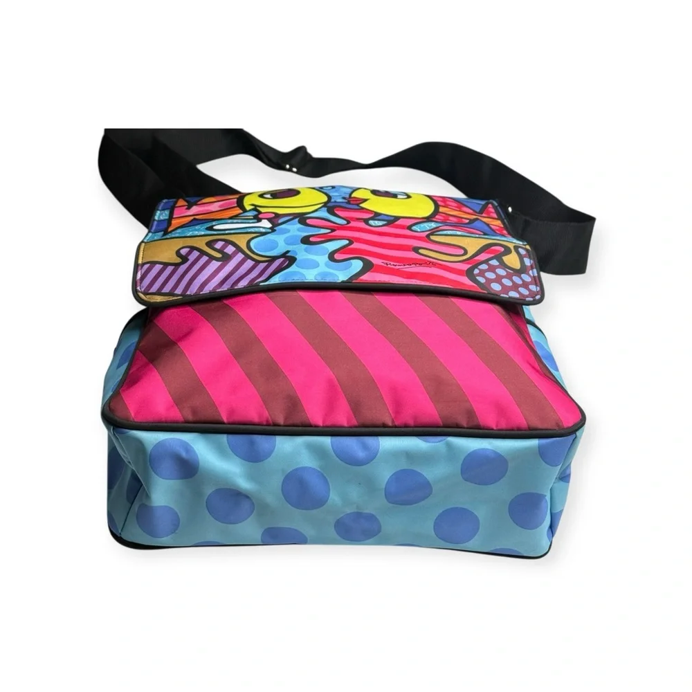 Romero Britto ❤︎︎ Iconic Deeply in Love Laptop iPad Messenger Bag ❤︎︎ Padded ❤︎︎